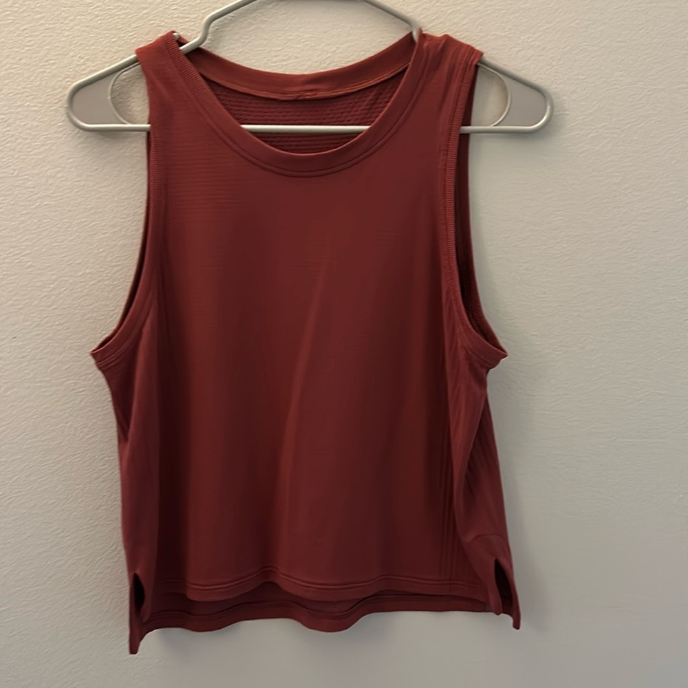 Lululemon Tank, Burgundy Red, Size 6